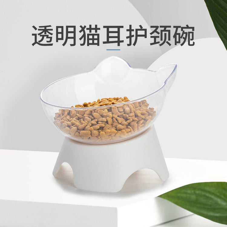 15 degree Tilted transparent bowl