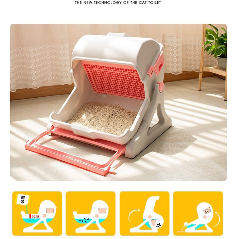 Semi Automatic Cat litter box