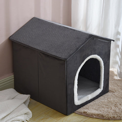 Cat and puppy house
