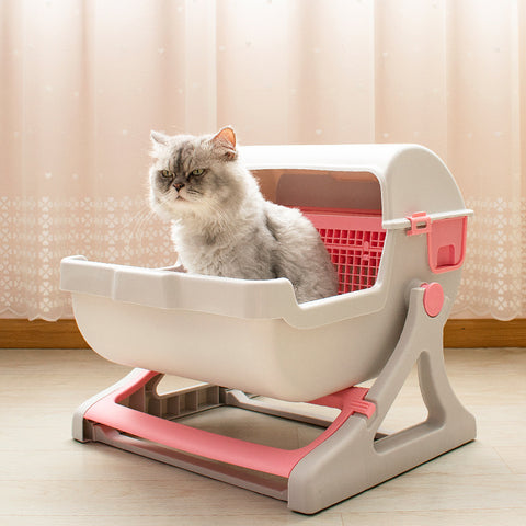 Semi Automatic Cat litter box