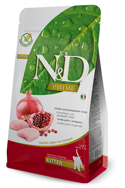 Farmina ND Prime Chicken and Pomegranate Dry Kitten Food - 1.5 kg