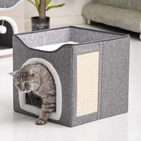 Cat Bed and house with scratching board
