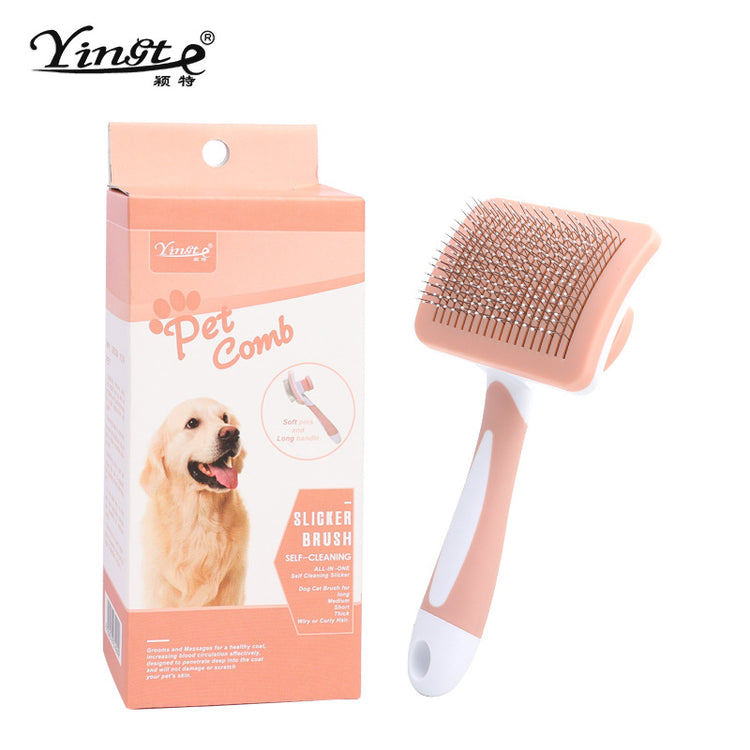 ALL in One Self cleaning slicker brush comb