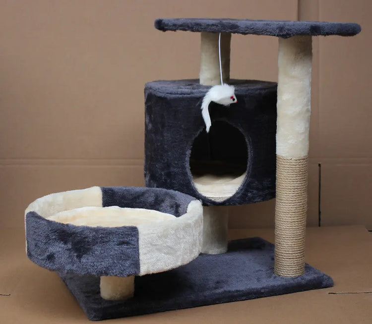 Cat tree and scraching post with toy