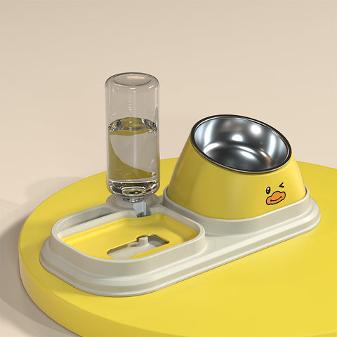 NEW STYLE Double Feeder - Stainless steel Bowl and Drinker