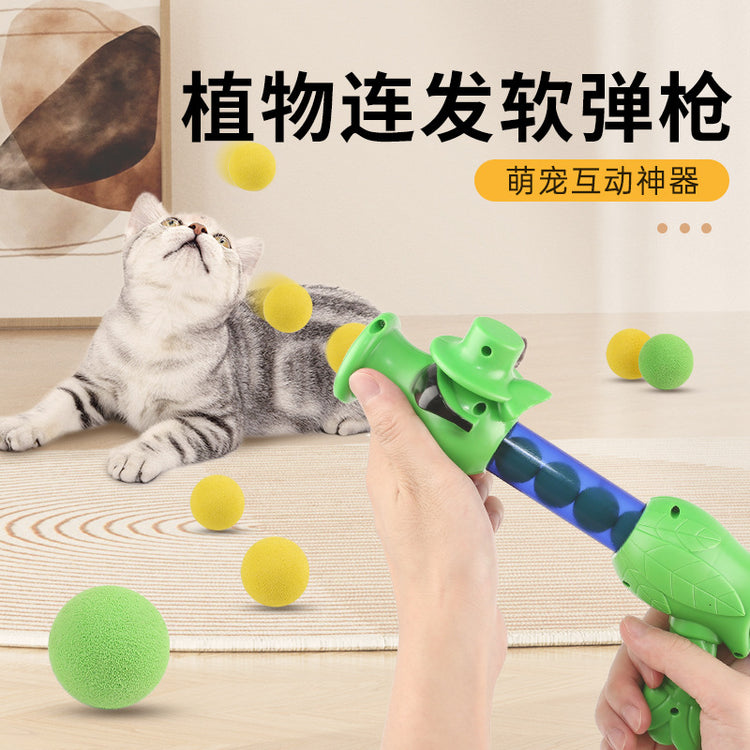 cat toy gun ball