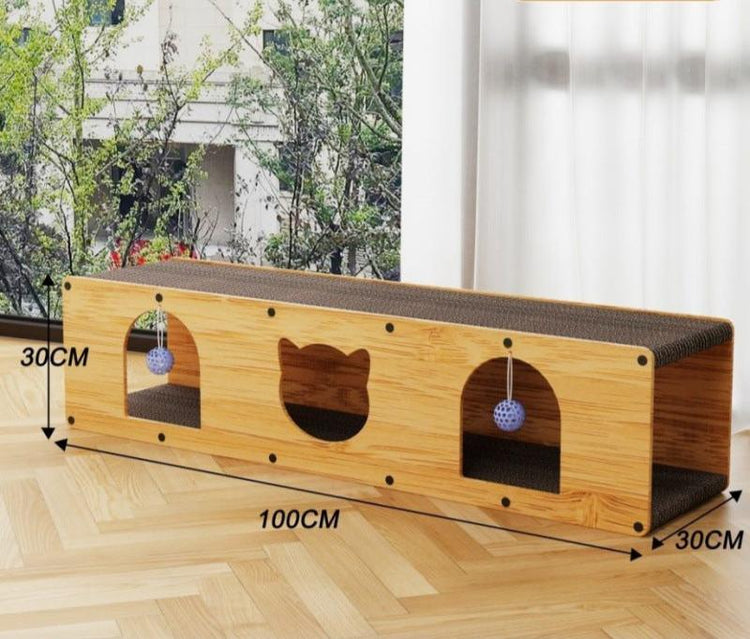 giant size tunnel with scratching board