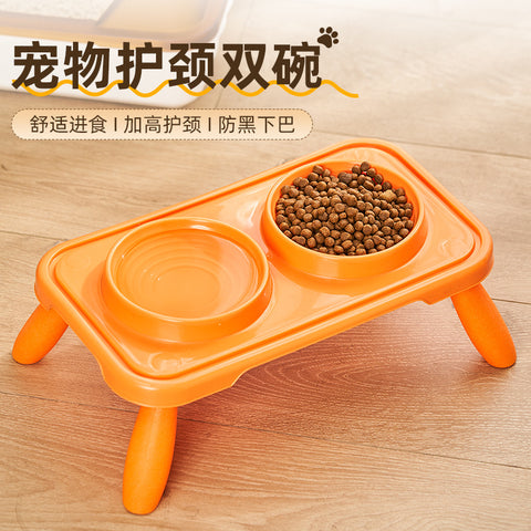 DOUBLE bowl with stand