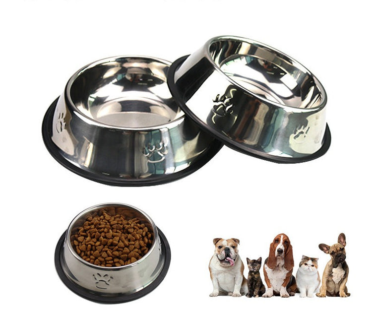 SUPER SAVER Stainless Steel pet Bowl with rubber base