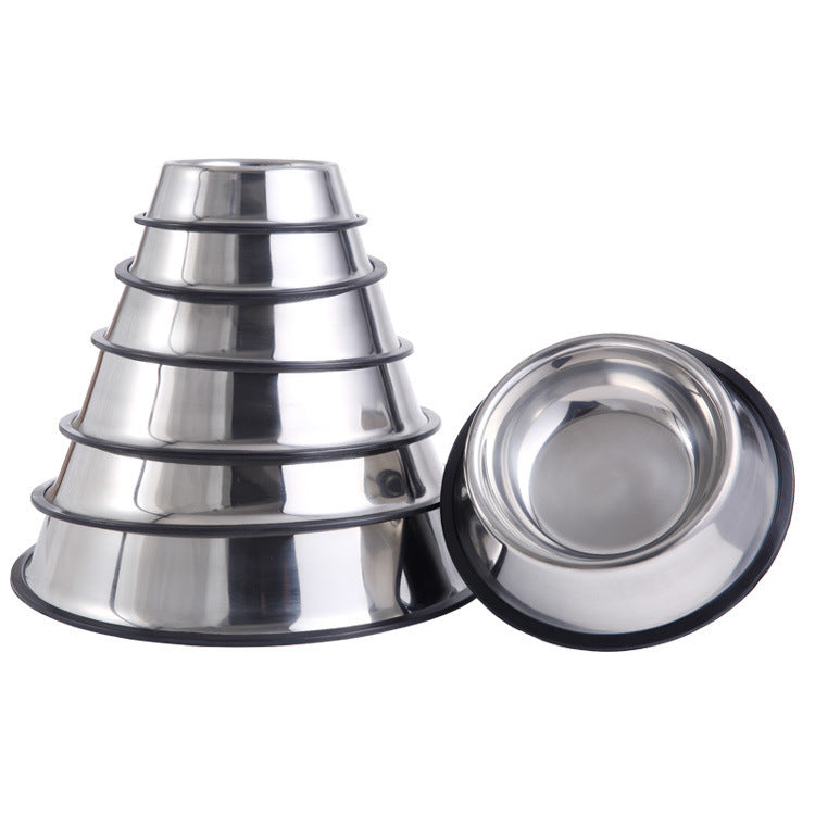 SUPER SAVER Stainless Steel pet Bowl with rubber base
