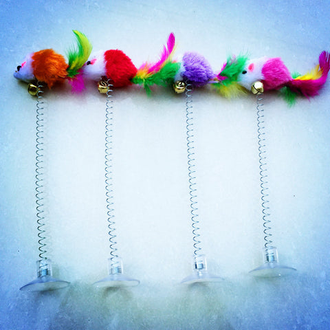 Cat toy Teasing Mouse with Spring
