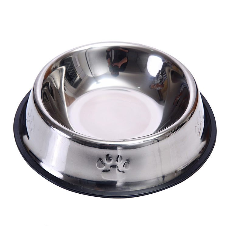 SUPER SAVER Stainless Steel pet Bowl with rubber base