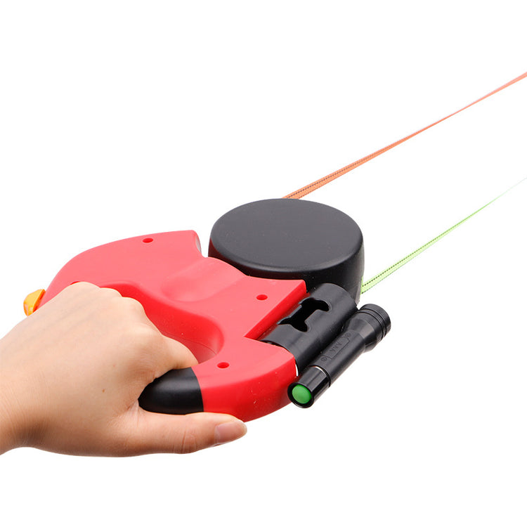 Double-headed automatic retractable dog leash 3 in 1 with LED light