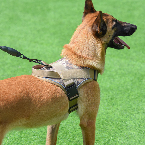 Pet Supplies Dog Harness Large Dog Training Tactical Chest Back K9 Pet Chest Harness Vest Type Reflective Dog Rope Explosion-Proof Okinawa Pet Collar