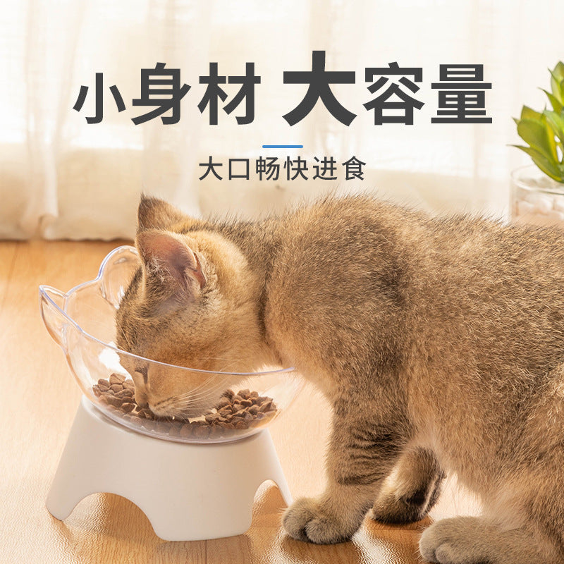 15 degree Tilted transparent bowl