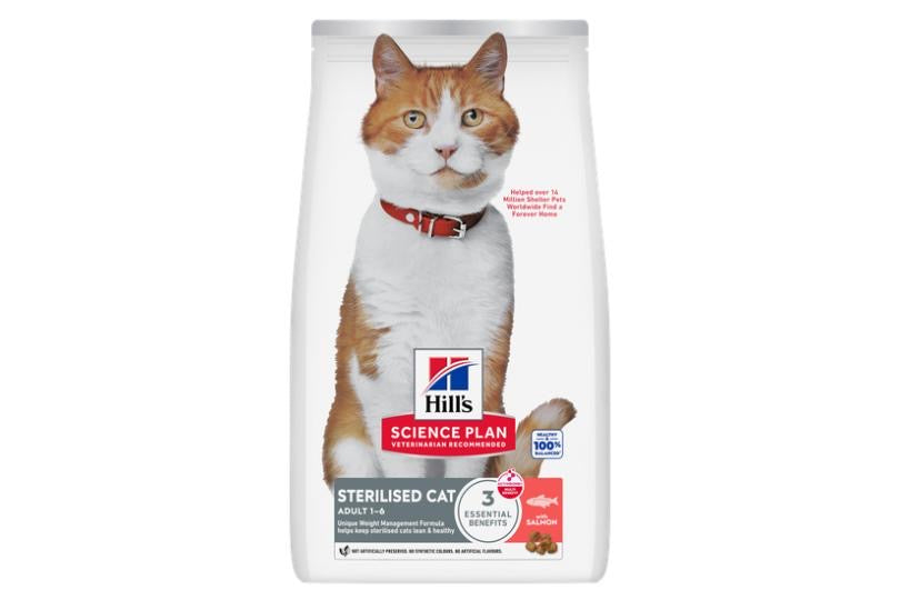 Hills Sterilised cat Care with Salmon cat dry food 1.5 KG