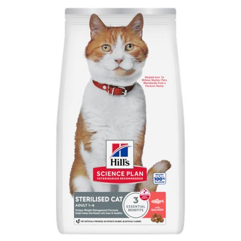 Hills Sterilised cat Care with Salmon cat dry food 1.5 KG