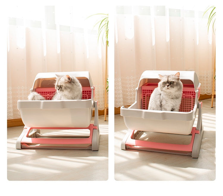 Semi Automatic Cat litter box