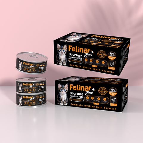 398 FELINA+ Chicken 12 pcs MultiVitamin Mousse Pate Hypoallergenic