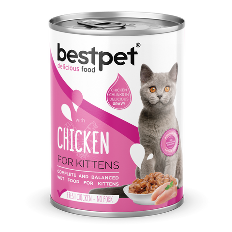 BestPet Kitten Chunks Chicken in Gravy 400g