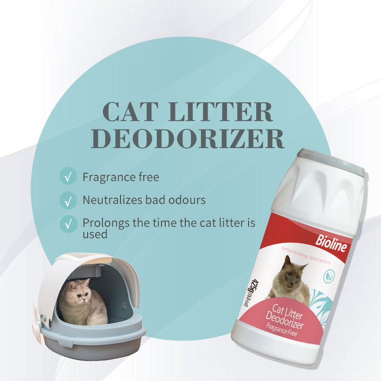 BIOLINE - cat litter cleaner Cat Litter Deodorizer powder with Odor Eliminator 425gr