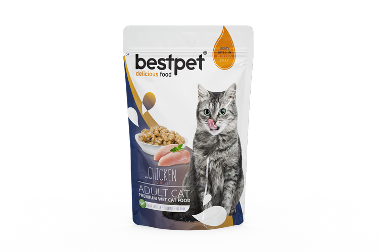 BestPet Adult Chunks in Jelly Chicken pouch 85g