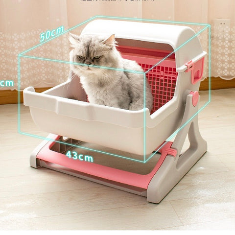 Semi Automatic Cat litter box