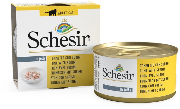 Schesir Can for Cat Tuna with Surumi In Jelly 85g