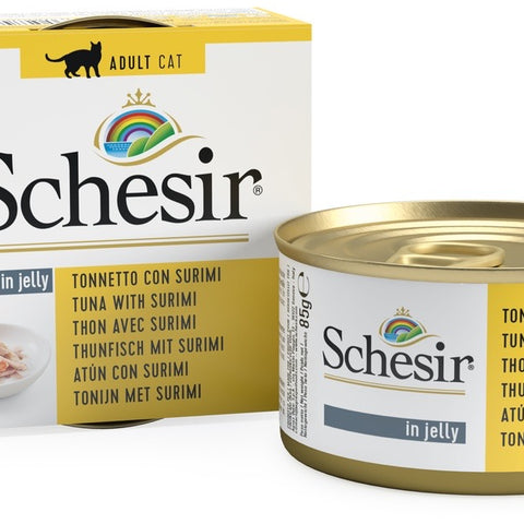 Schesir Can for Cat Tuna with Surumi In Jelly 85g