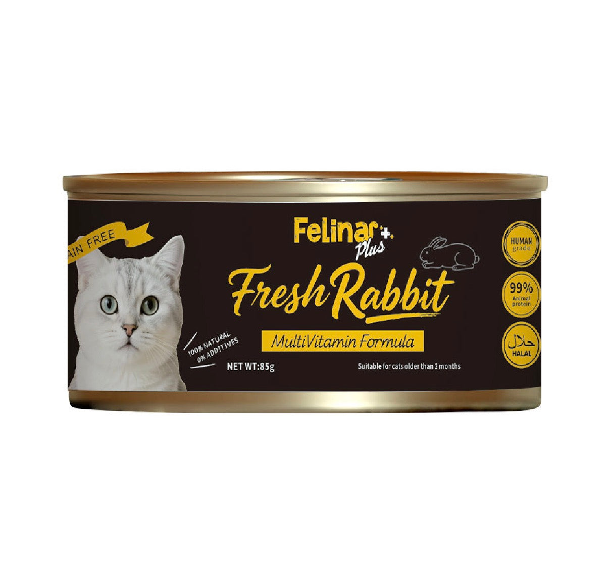 Felina+ Rabbit cat food Multivitamin FRESH MEAT formula (24*85g)