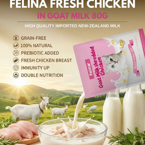 Felina Fresh Chicken in Goat Milk 12 pcs  80g