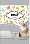 Paws Cat litter 20 KG Unscented NATURAL