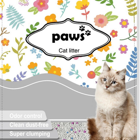 Paws Cat litter 20 KG Unscented NATURAL