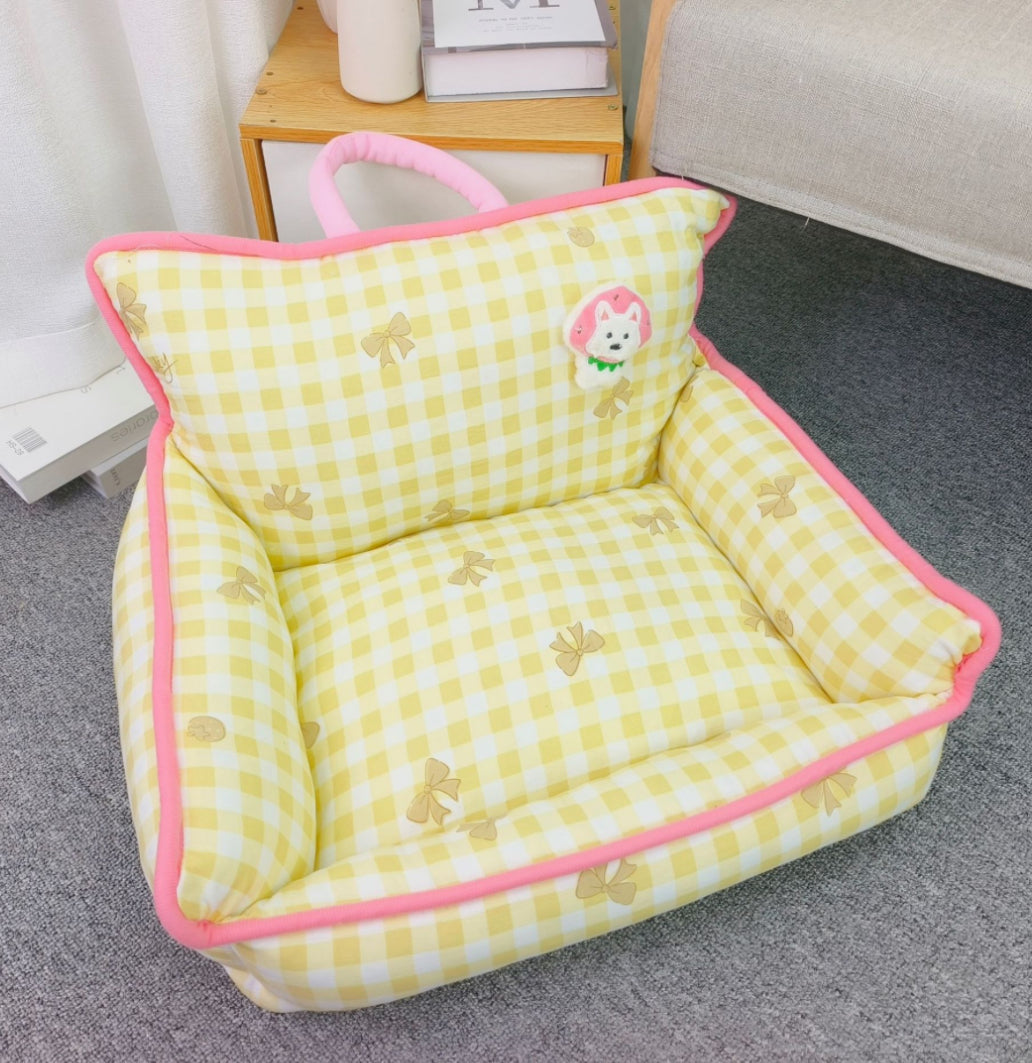 Cat and puppy bed