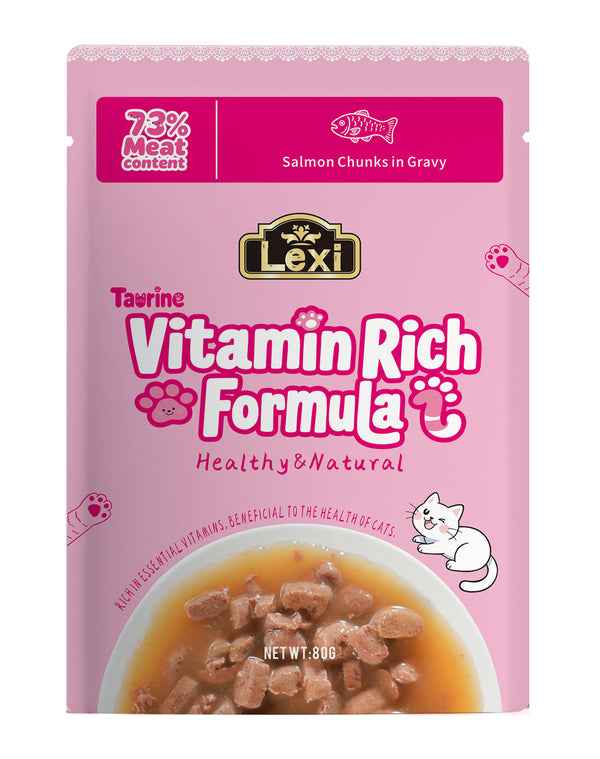Lexi Grain-Free Salmon in Gravy Chunks 80g