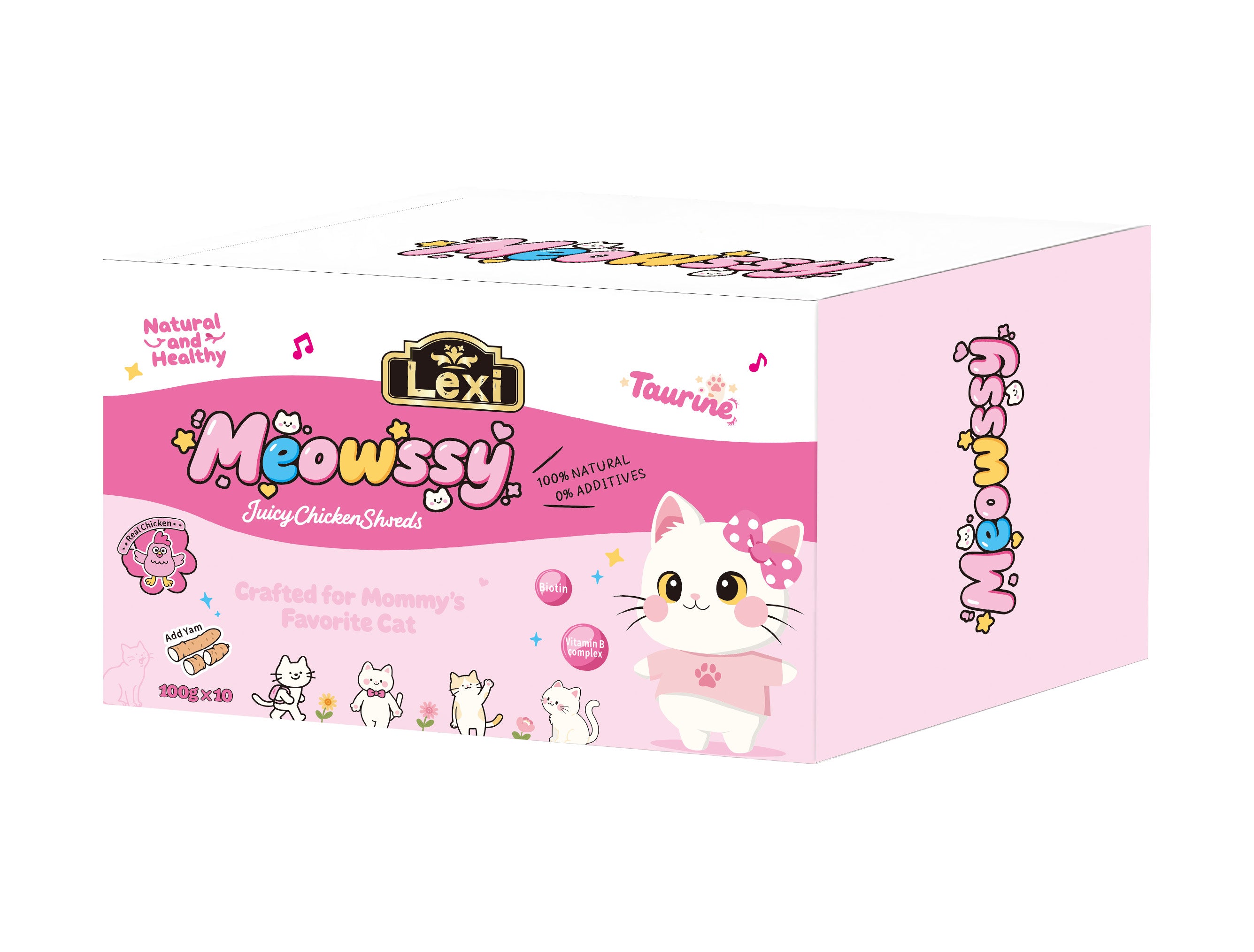 Meowssy Juicy Chicken Shreds 10 pcs 100g