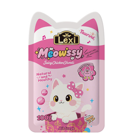 Lexi Meowssy Juicy Chicken Shreds 10 pcs 100g