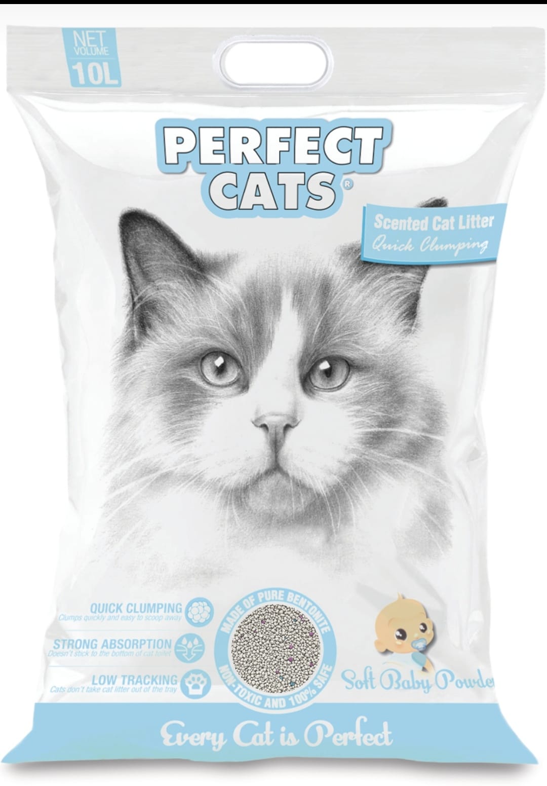 Perfect Cats LITTER (Natural Scent) 10L