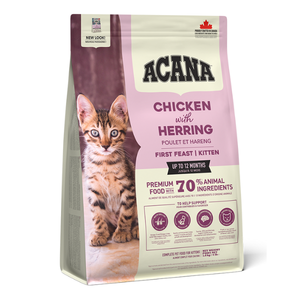 Acana Chicken with Herring Kitten Cat food 1.8kg