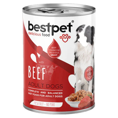 BestPet Beef Chunks Dog Food 400g
