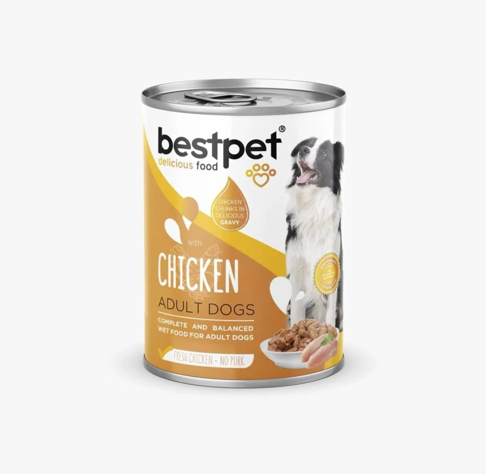 BestPet Chicken Chunks Dog Food 12 pcs 400g