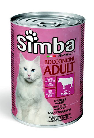Simba chunks beef 415g cat food 12 pcs