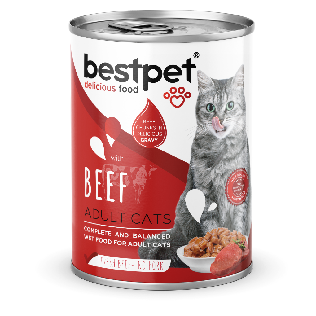 BestPet Adult Chunks 12 pcs Beef in Gravy 400g