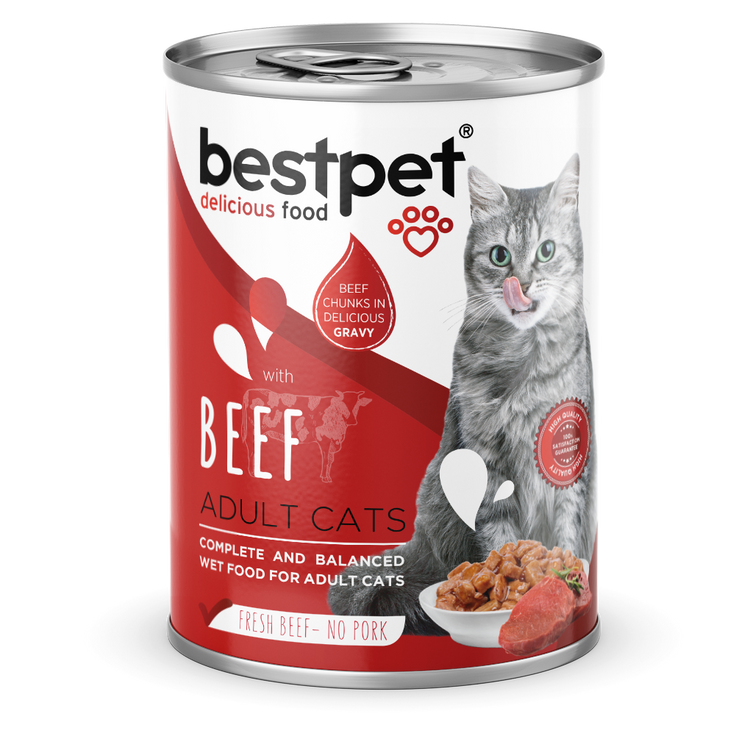 BestPet Adult Chunks 12 pcs Beef in Gravy 400g