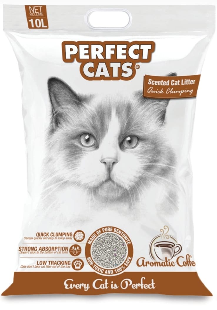 Perfect Cats - Cat Litter Coffee Scented 30L (3*10L)