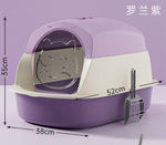LARGE SIZE NEW PURPLE ENCLOSED LITTER BOX