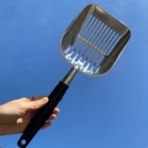 Large size stainless steel litter shovel