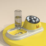 NEW STYLE Double Feeder - Stainless steel Bowl and Drinker