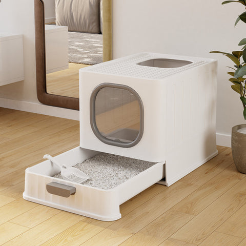 Large Size Cat Litter Enclosed Box