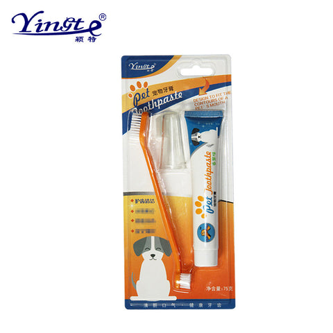 Pet Oral Cleaning Tooth Brush and Tooth paste set